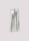 Sequin Bias Cut Midaxi Skirt, Light Grey / Silver, large