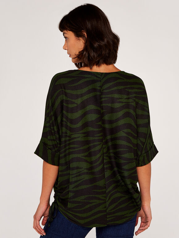 Zebra Top, Khaki, large