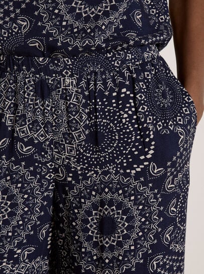 Kaleidoscope Print Woven Trousers