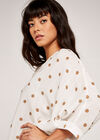 Polka Dot Top, Cream, large