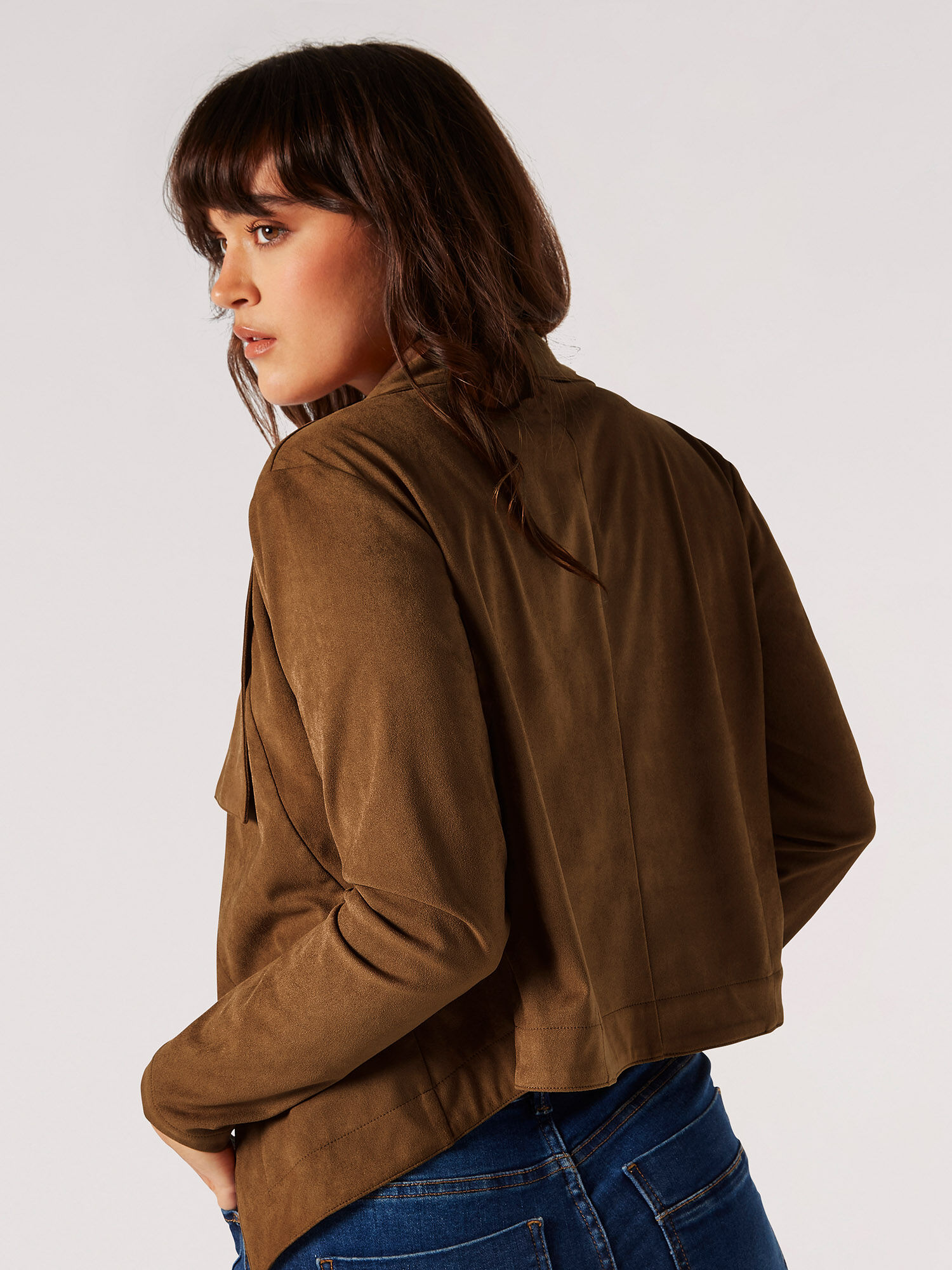 Cropped suede discount