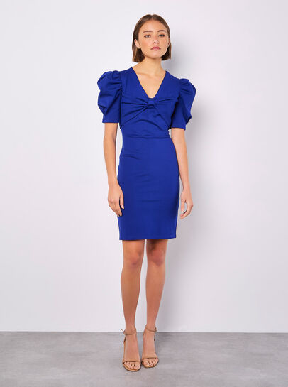 Bow Bodycon Mini Dress