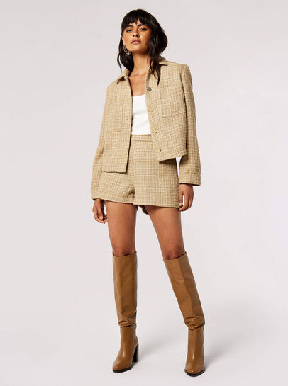 Gold Tweed Tailored Jacket