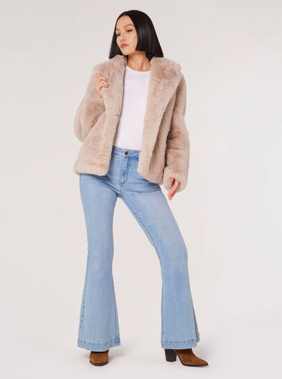 Short Faux Fur Coat