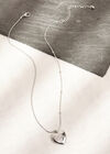 Silver Tone Love Heart Pendant Necklace, Assorted, large