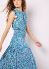 Ditsy Floral Tiered Maxi Skirt, Cream, large