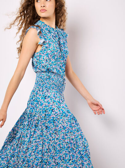 Ditsy Floral Tiered Maxi Skirt