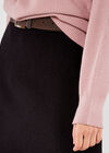 Knitted Mini Skirt, Black, large