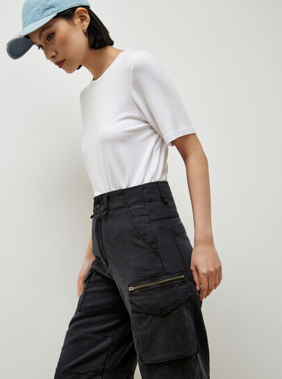 Mia Wide Leg Cargo Jeans