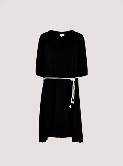 Linen-Cotton Mini Dress