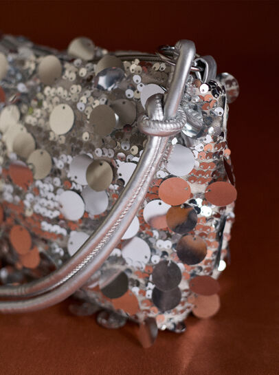 Sequinned Shoulder Bag