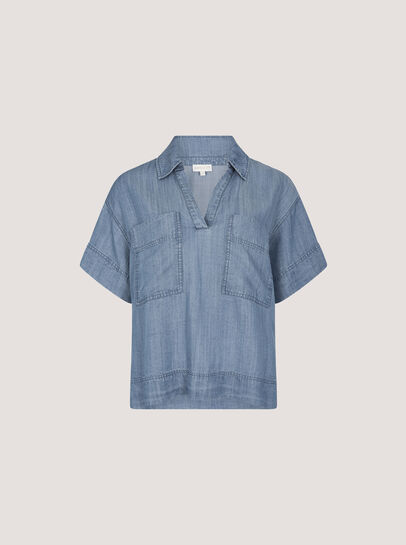 Lightweight Denim Blouse