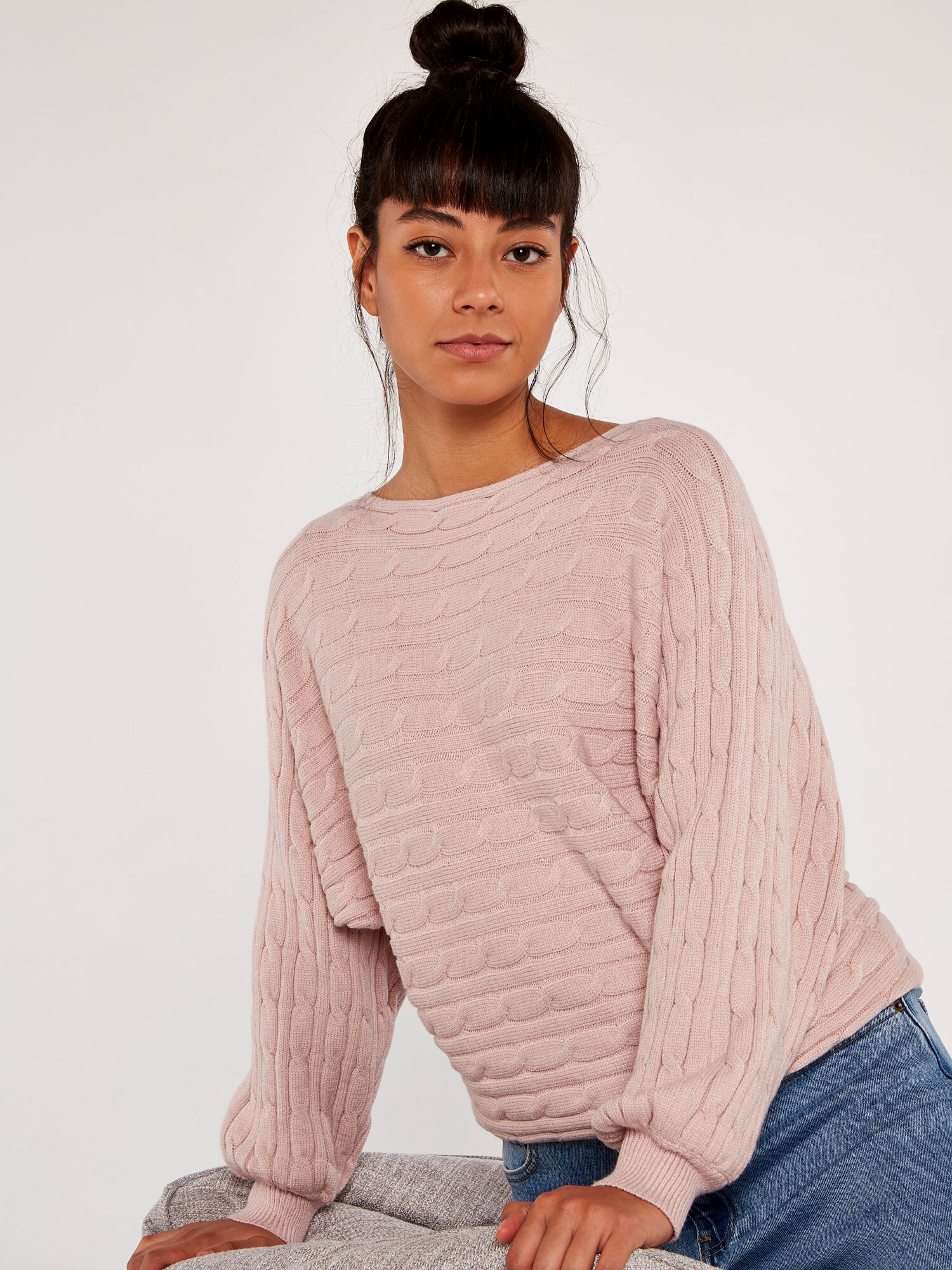 Batwing cheap knitted jumper