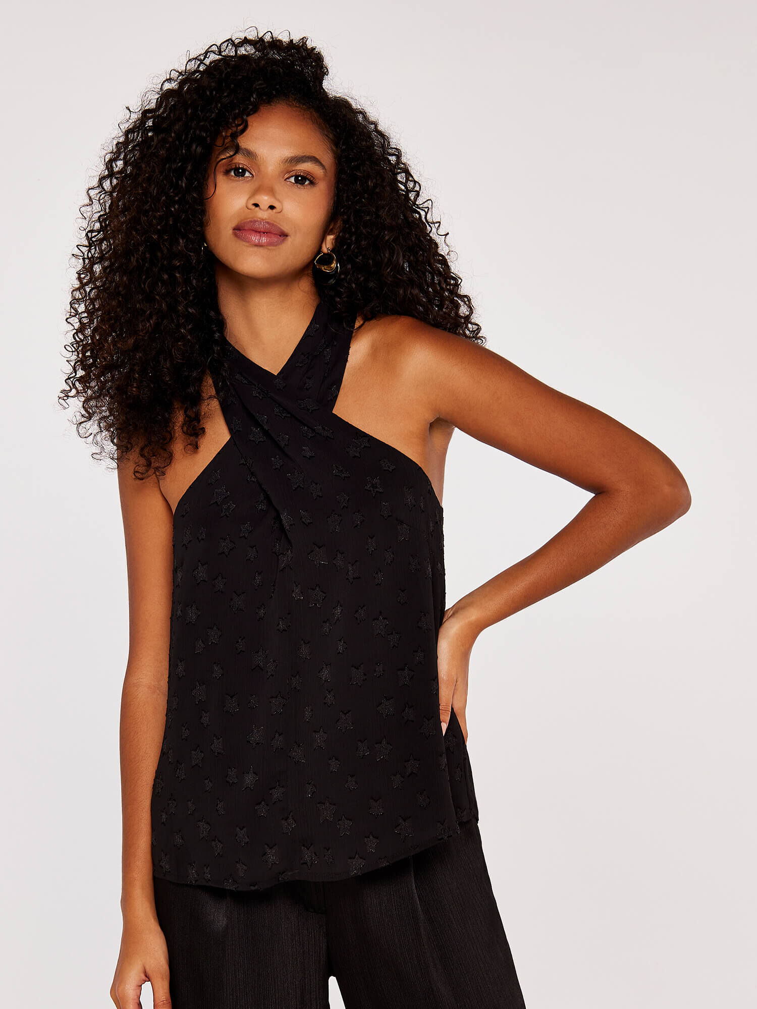 Black chiffon tops uk shop