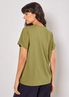 Cotton Modal T-Shirt, Khaki, large