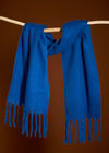 Soft Boucle Knit Scarf, Blue, large