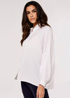 Oversized Batwing Shirt, Cream, large