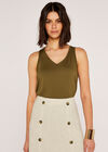 Basic Tank Top, Khaki, large