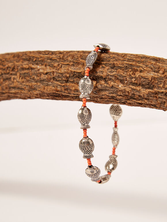 Fish bracelet, Orange, large