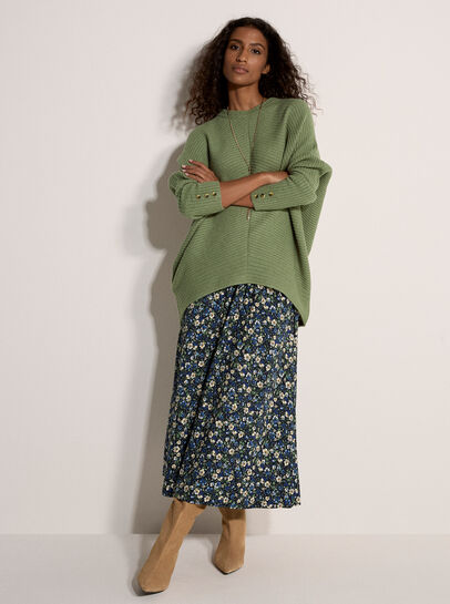 Chevron Knit Batwing Jumper