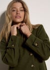 Tailored Utility Coat, Khaki, large