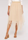 Tulle Hanky Hem Skirt, Stone, large
