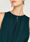 Ombre Grecian Neck Midi Dress, Green, large
