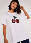 Cherry T-Shirt, White, large