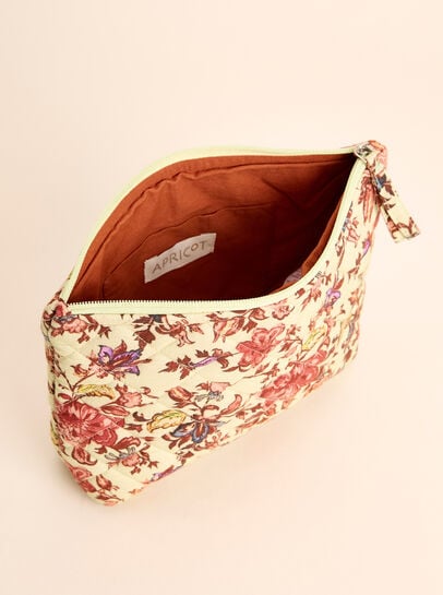 Floral Quilted Pouch