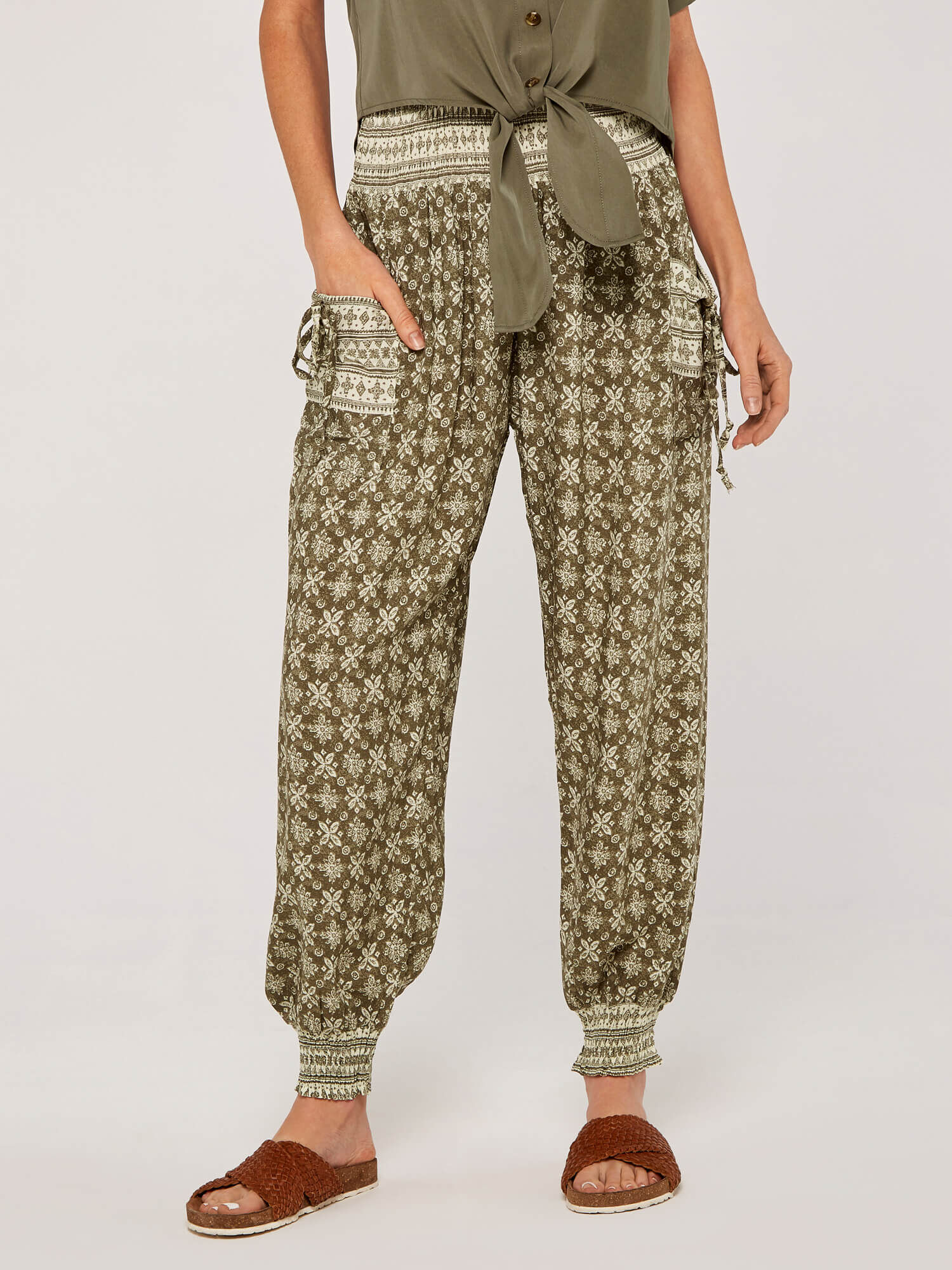 Apricot harem top trousers
