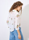 Floral Paisley Embroidered Blouse, White, large