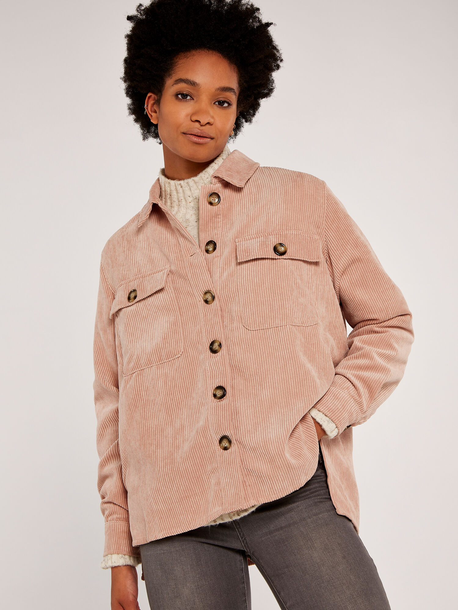 Womens pink cord jacket cheap