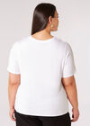 Curve Love Logo T-Shirt, White, large