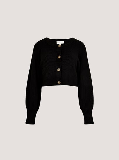 Cropped Batwing Cardigan