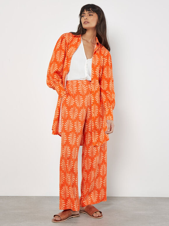 Geo Leaf Shirt & Trouser Co-ord, , large