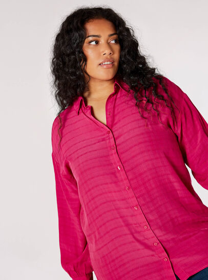 Curve Oversized Checked Shirt