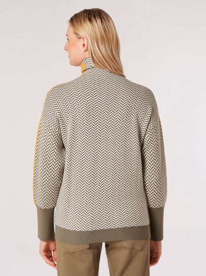 Colour Pop Chevron  Jumper