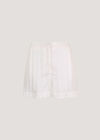 Self Stripe Shorts, White, large