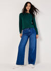 Diamond Pointelle Jumper, Green, large