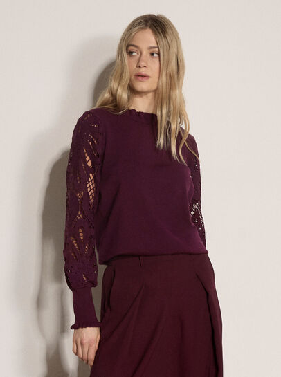 Lace Mesh Jumper