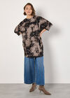 Tie Dye Knit Mini Dress, Stone, large