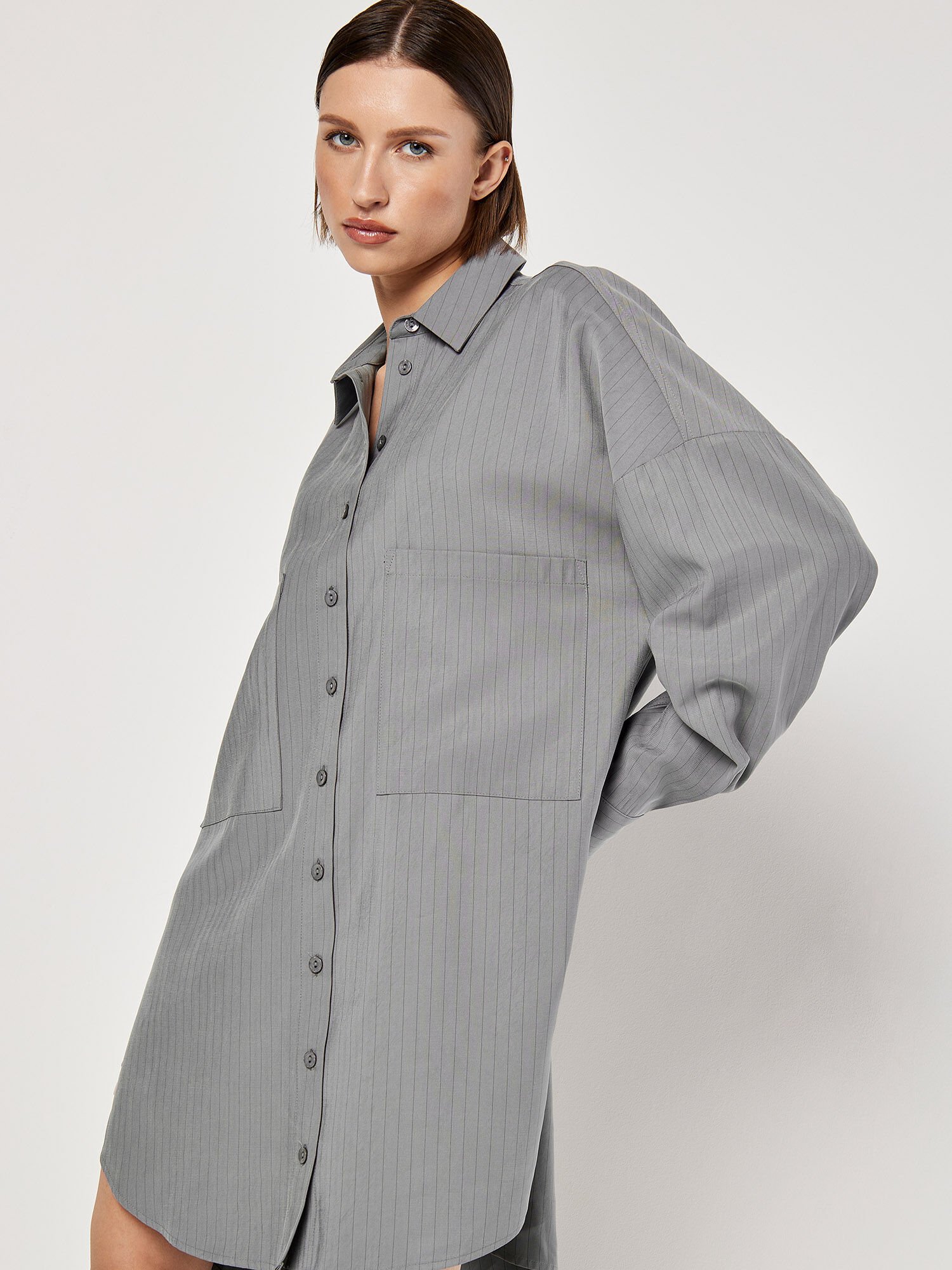 Pinstripe dress shirt clearance