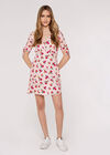 Bow Detail Mini Dress, Pink, large