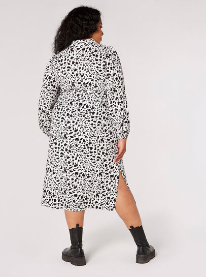 Curve Animal Print Midi Dress
