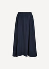 A-Line Midaxi Skirt, Navy, large