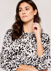 Tie Dye Spot Tiered Midi Dress, Cream, large
