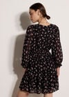 Vintage Ditsy Floral Mini Dress, Mauve, large