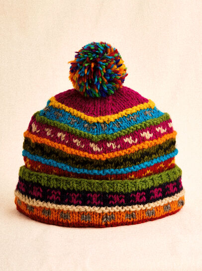 Hand Knitted Beanie Hat