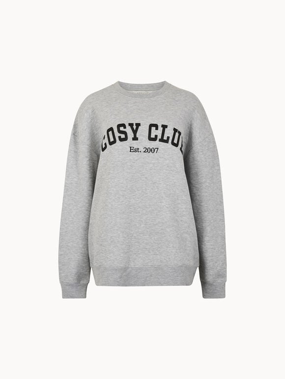 Cosy Club Sweatshirt, Grey, large