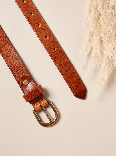 Thin  Gold Buckle Belt